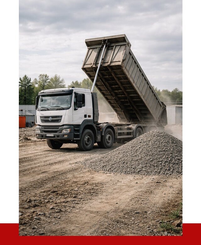 Доставка самосвалом 40 кубов в Нововоронеже от 9108 р. | ПРОНЕРУДНвв