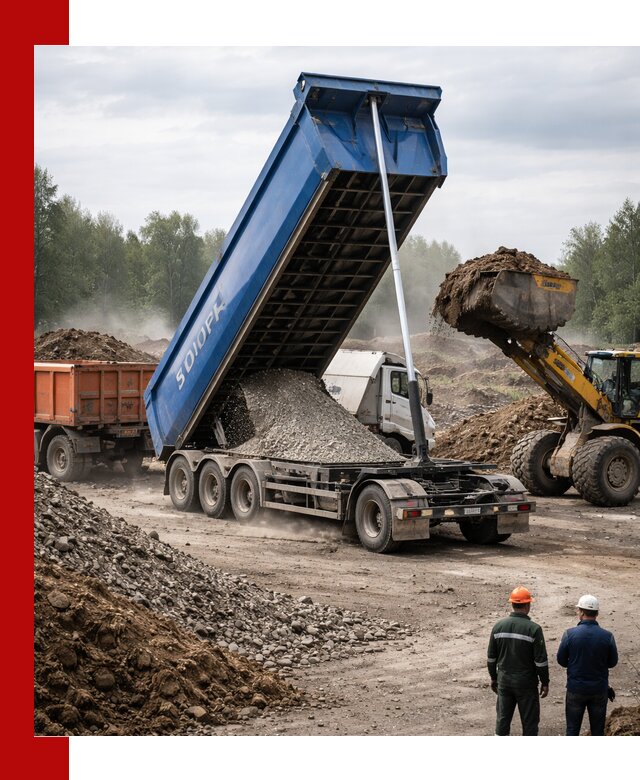 Аренда тонар 40 тонн в Нововоронеже с доставкой материалов