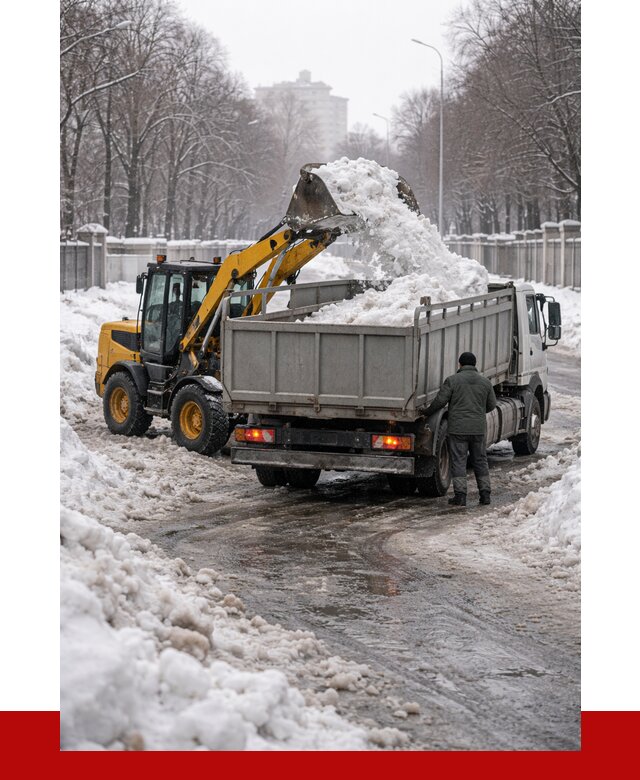 Вывоз снега с погрузкой в Нововоронеже от 3542 р. ПРОНЕРУДНвв