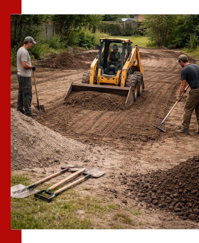Планировка участка грунтом с вывозом и доставкой в Нововоронеже