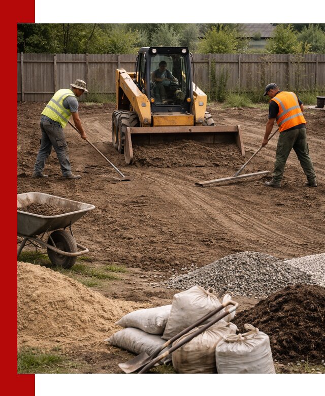 Выравнивание участка под строительство и благоустройство в Нововоронеже