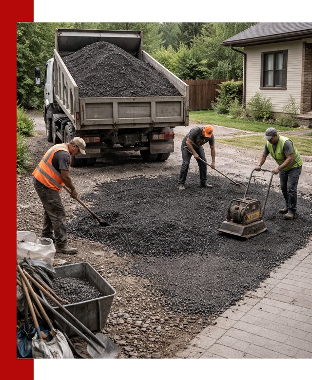 Асфальтовая крошка для двора с доставкой в Нововоронеже